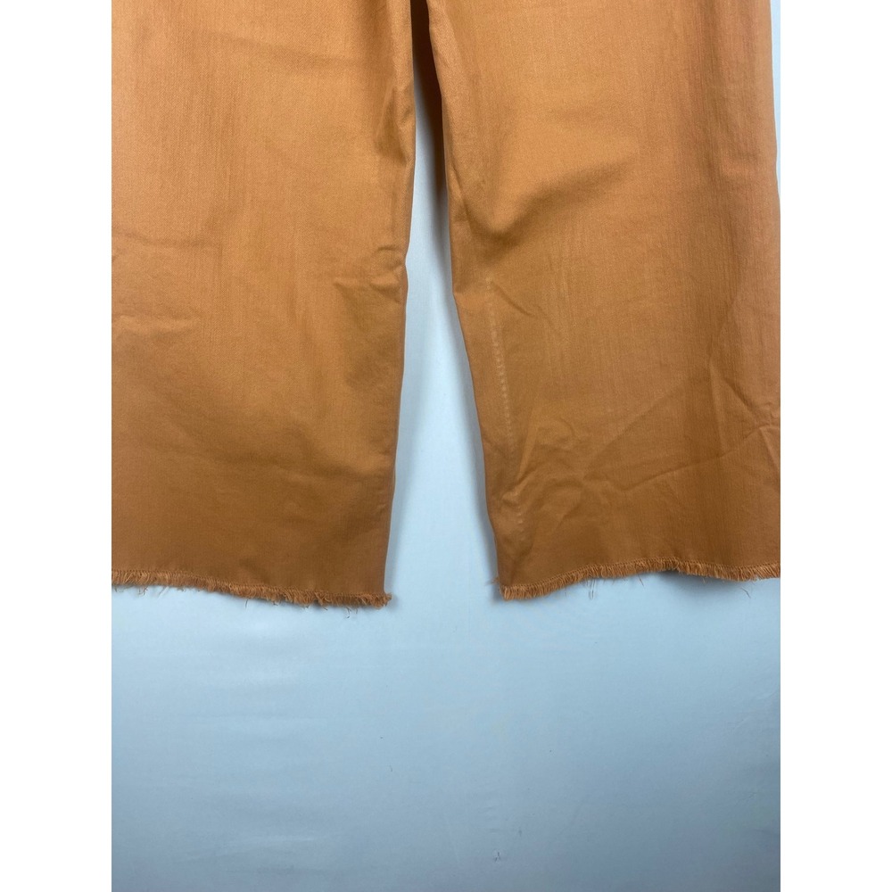 Billabong Free Fall High Waisted Wide Leg Raw Hem Pants Women Orange 26 - Picture 5 of 8